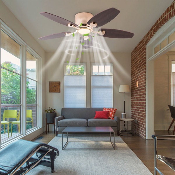 Ventilateur de plafond 42" avec lumière LED et télécommande, ventilateur de plafond avec lumière 3 couleurs (Or + couleur bois foncé) Ventilateur de plafond 42" avec lumière LED et télécommande, ventilateur de plafond avec lumière 3 couleurs (Or + couleur bois foncé)