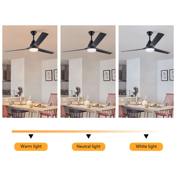 Lampe suspendue avec ventilateur de 42 pouces, inverseur de température Lampe suspendue avec ventilateur de 42 pouces, inverseur de température