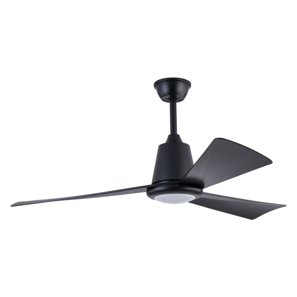 Lampe de ventilateur de plafond moderne 42 pouces avec télécommande, Lampe de ventilateur de plafond à deux voies, Trois températures de couleur (noir)