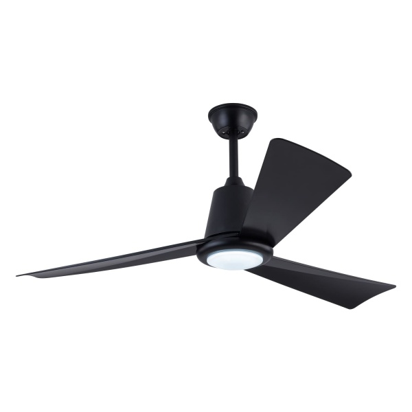Lampe de ventilateur de plafond moderne 42 pouces avec télécommande, Lampe de ventilateur de plafond à deux voies, Trois températures de couleur (noir)