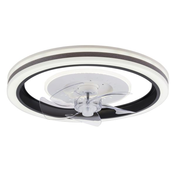Ventilateur de plafond avec lumière à intensité variable 6 vitesses Lumière du ventilateur avec télécommande pour chambre, salon