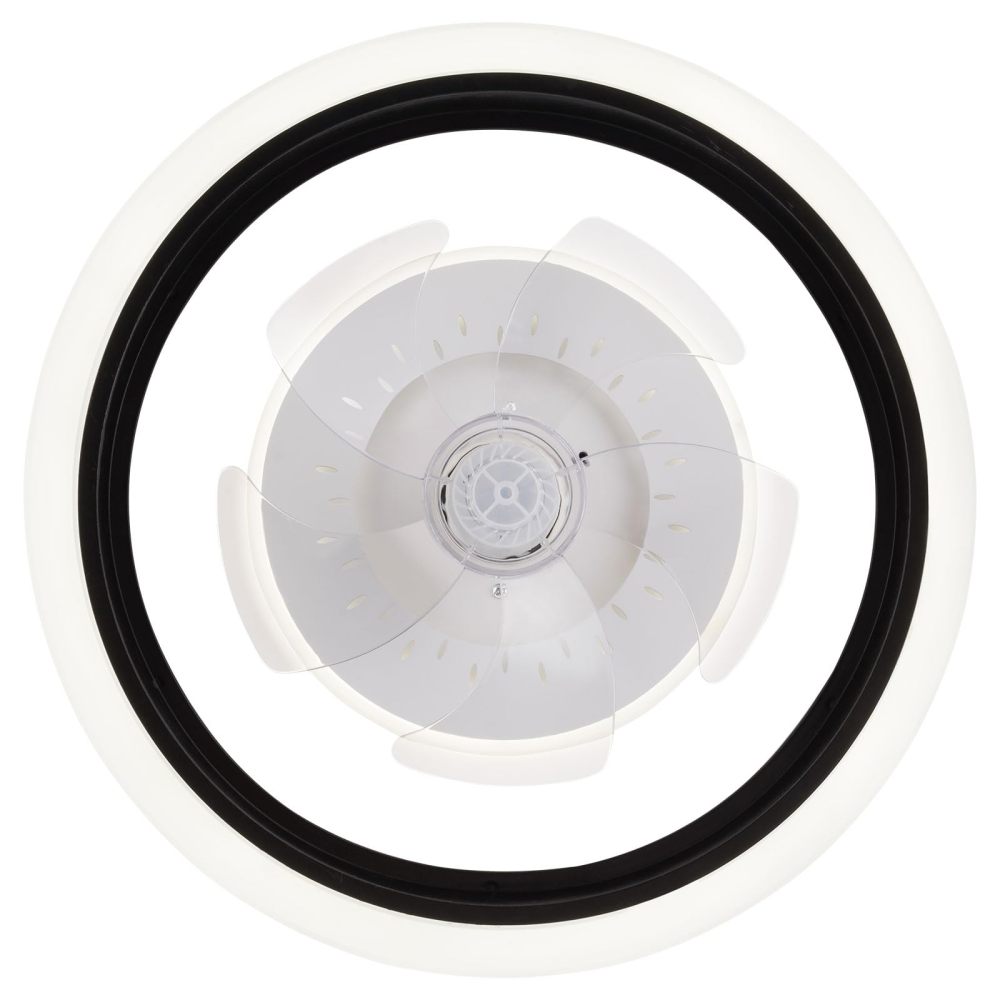 Ventilateur de plafond avec lumière à intensité variable 6 vitesses Lumière du ventilateur avec télécommande pour chambre, salon