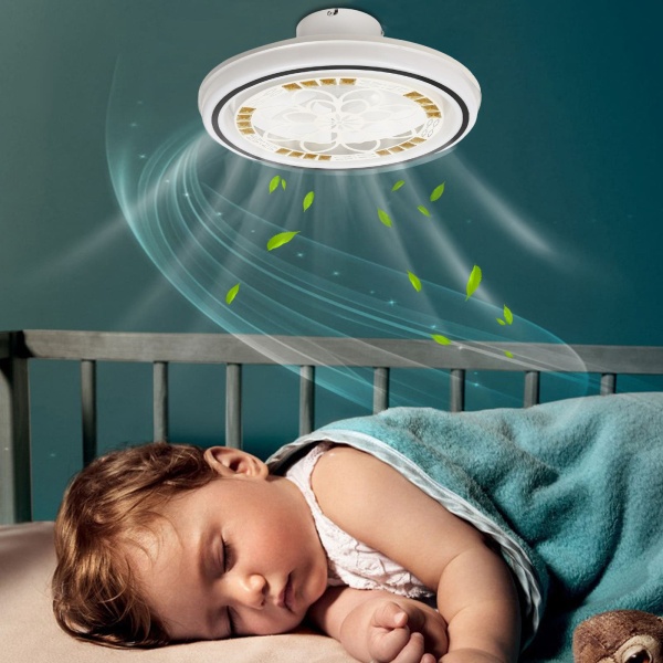 Plafonnier LED 36 W avec télécommande, ventilateur de plafond à intensité variable