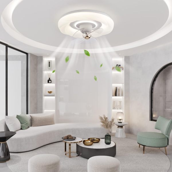 Ventilateur de Plafond avec lumières - Lumière de Ventilateur à 6 Vitesses avec télécommande pour chambre à coucher, salon et salle à manger Ventilateur de Plafond avec lumières - Lumière de Ventilateur à 6 Vitesses avec télécommande pour chambre à coucher, salon et salle à manger