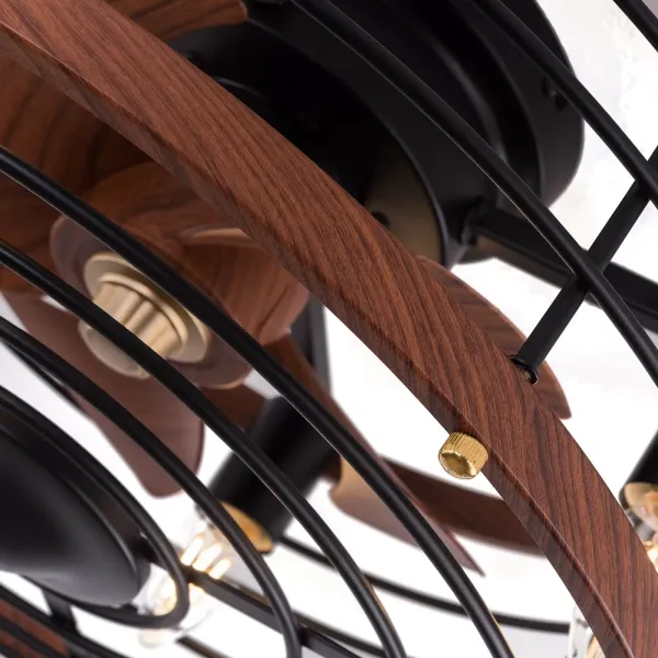 Suspension de ventilateur de 18 pouces BT263 Plafond Marron - Sans source de lumière