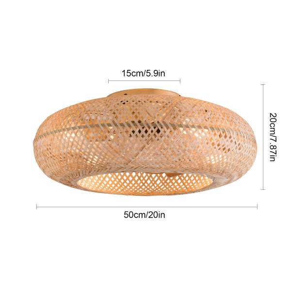Ventilateur de plafond à cage, luminaire de ventilateur de plafond encastré pour chambre à coucher, salon et cuisine