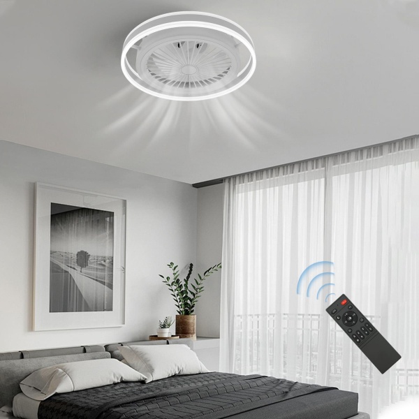 Ventilateur de plafond moderne 36W avec télécommande à intensité variable de lumière LED de ventilateur d'éclairage Ventilateur de plafond moderne 36W avec télécommande à intensité variable de lumière LED de ventilateur d'éclairage