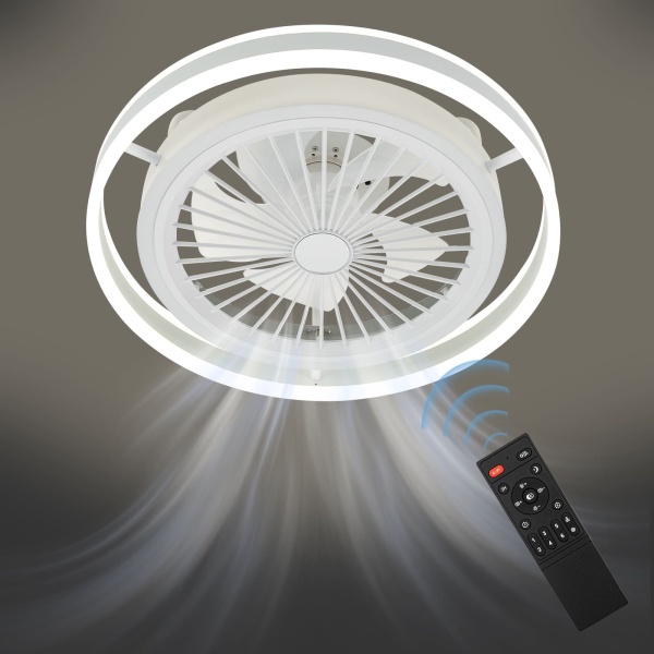 Ventilateur de plafond moderne 36W avec télécommande à intensité variable de lumière LED de ventilateur d'éclairage
