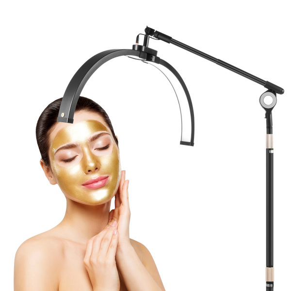 Lampe demi-lune noire 36 W de 63 cm, avec support pour téléphone, réglable
