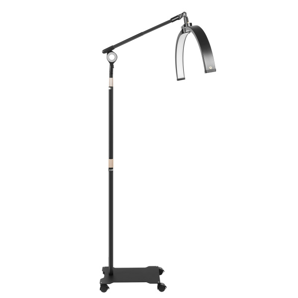 Lampe demi-lune noire 36 W de 63 cm, avec support pour téléphone, réglable