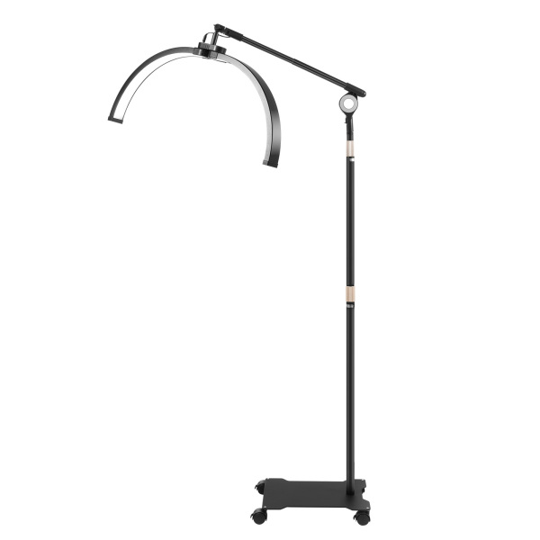 Lampe demi-lune noire 36 W de 63 cm, avec support pour téléphone, réglable