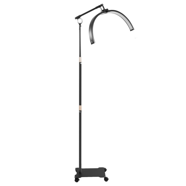 Lampe demi-lune noire 40 W de 71 cm, avec support pour téléphone, réglable