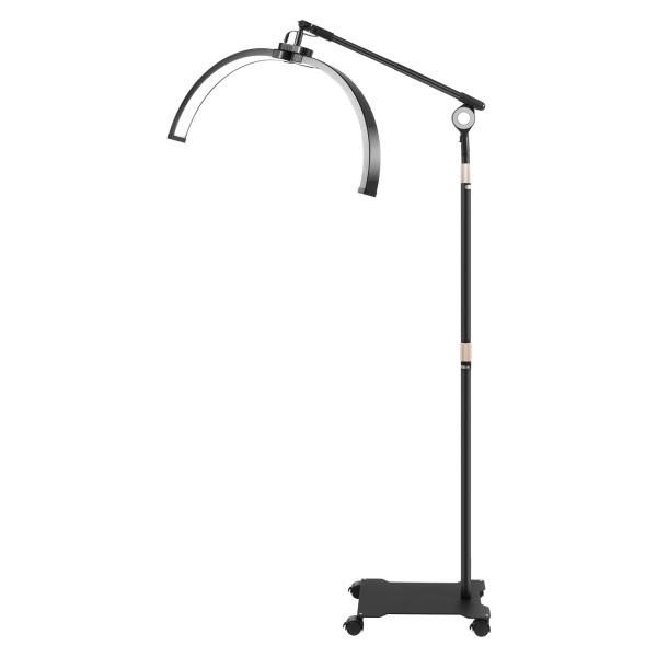 Lampe demi-lune noire 40 W de 71 cm, avec support pour téléphone, réglable