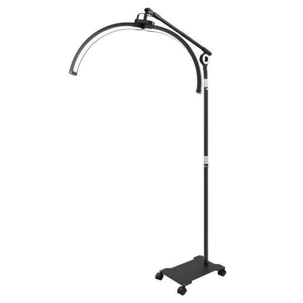 Lampe demi-lune noire 40 W de 71 cm, avec support pour téléphone, réglable