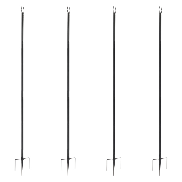 Poteaux d'éclairage extérieurs suspendus, support d'éclairage de terrasse, support d'éclairage pour fêtes, Noël, mariage