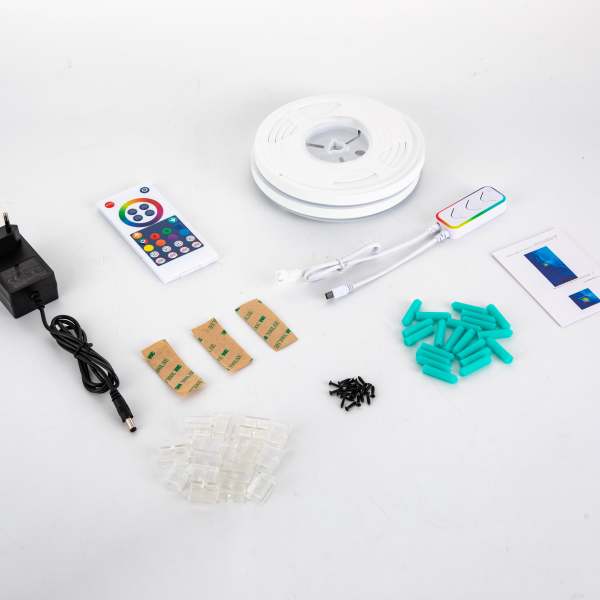 Lumières de corde de LED de 16,4 pieds, lumières de corde de LED flexibles, lumières RVB imperméables, lumières de bande de LED Lumières de corde de LED de 16,4 pieds, lumières de corde de LED flexibles, lumières RVB imperméables, lumières de bande de LED