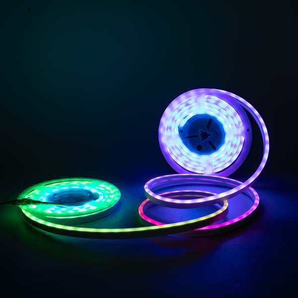 Lumières de corde de LED de 16,4 pieds, lumières de corde de LED flexibles, lumières RVB imperméables, lumières de bande de LED