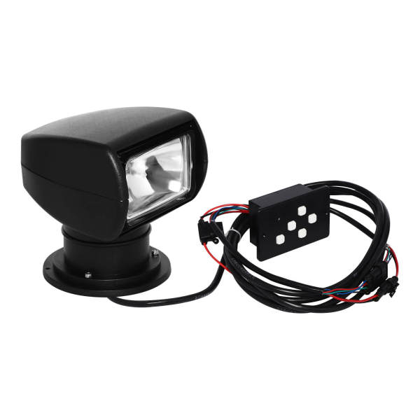 100W 12V Projecteur de recherche rotatif à 360° avec télécommande pour bateau maison champ