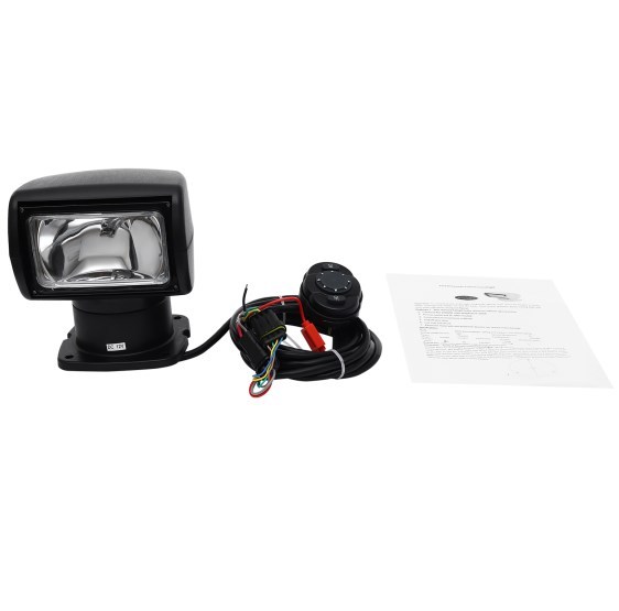 Projecteur marin 12V100W, projecteur marin télécommandé, noir