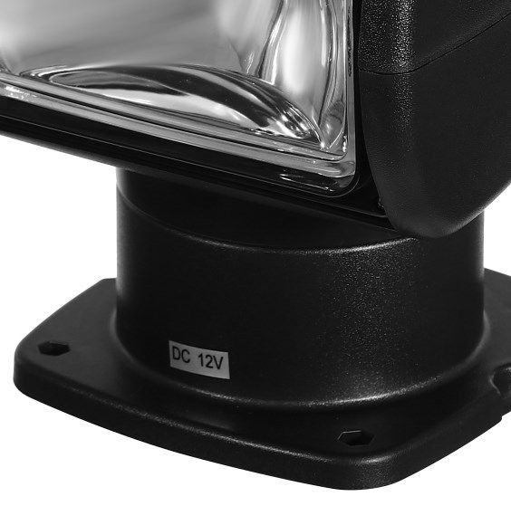 Projecteur marin 12V100W, projecteur marin télécommandé, noir