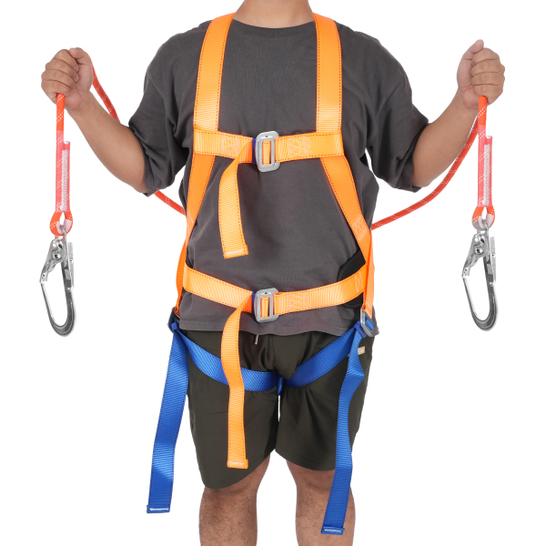Harnais de sécurité à 5 points pour tout le corps, harnais de protection contre les chutes, harnais de protection contre les chutes avec tampon