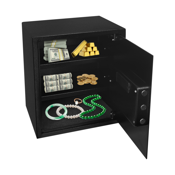Coffre-fort de style Se-45-EF, coffre-fort de sécurité à clavier numérique, coffre-fort de dépôt d'argent - Noir Coffre-fort de style Se-45-EF, coffre-fort de sécurité à clavier numérique, coffre-fort de dépôt d'argent - Noir