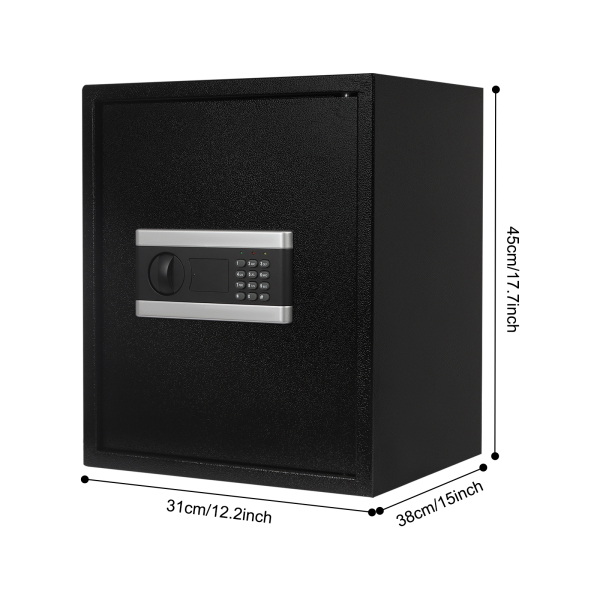 Coffre-fort de style Se-45-EF, coffre-fort de sécurité à clavier numérique, coffre-fort de dépôt d'argent - Noir Coffre-fort de style Se-45-EF, coffre-fort de sécurité à clavier numérique, coffre-fort de dépôt d'argent - Noir