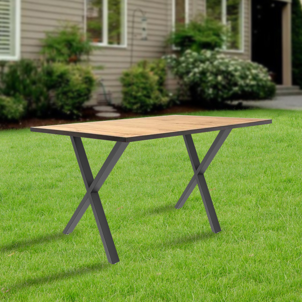 Pieds de table, 2 pieds de table, pieds de table en forme de X pour chambres, salons, balcons, hôtels Pieds de table, 2 pieds de table, pieds de table en forme de X pour chambres, salons, balcons, hôtels