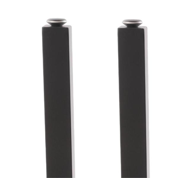 Pieds de table, carrés réglables en hauteur, fer, 4 pièces 710mm, noir