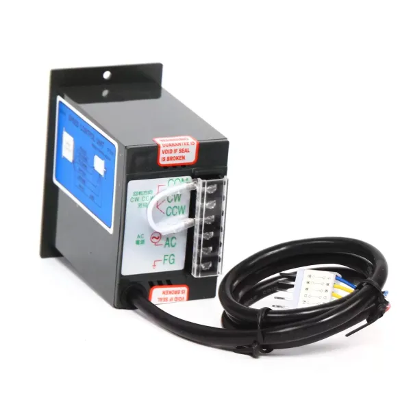 Motoreducteur Électrique AC 220V Moteur à Engrenages Asynchrone Monophasé 40W avec Régulateur de Vitesse (15K), 9 Tours/Min