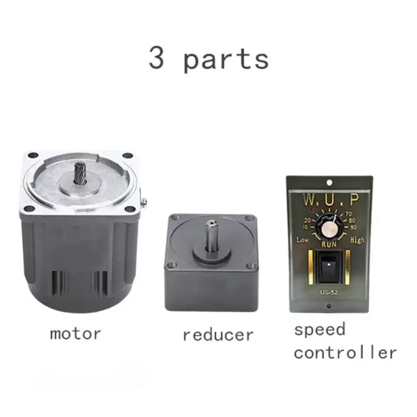 Moteur à engrenages AC 220 V 90 W avec régulateur de vitesse de rotation Moteur asynchrone
