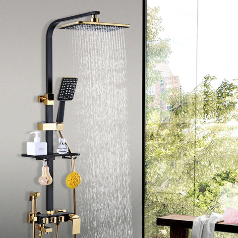 Ensemble de douche en acier inoxydable avec plateau