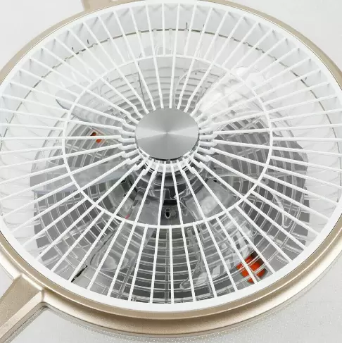 22'' Ventilateur de Plafond avec Lampe Moderne Plafonnier LED Réglable 3 Vitesses + Télécommande 46W