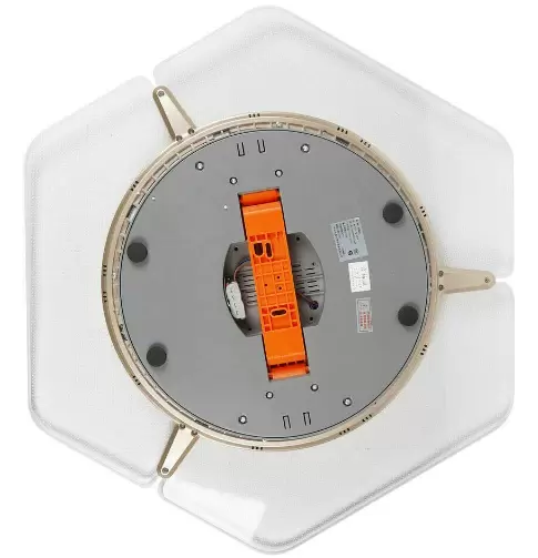 22'' Ventilateur de Plafond avec Lampe Moderne Plafonnier LED Réglable 3 Vitesses + Télécommande 46W