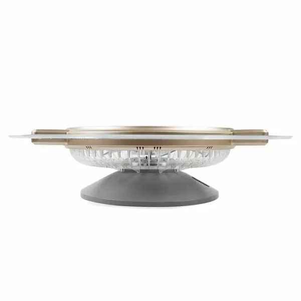 22'' Ventilateur de Plafond avec Lampe Moderne Plafonnier LED Réglable 3 Vitesses + Télécommande 46W