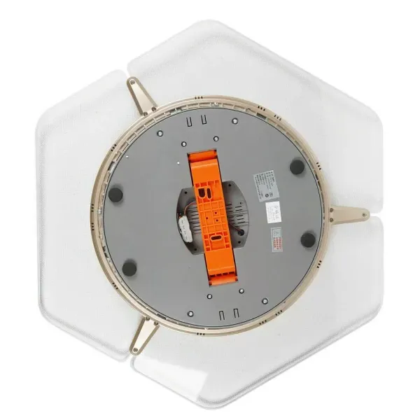 22'' Ventilateur de Plafond avec Lampe Moderne Plafonnier LED Réglable 3 Vitesses + Télécommande 46W