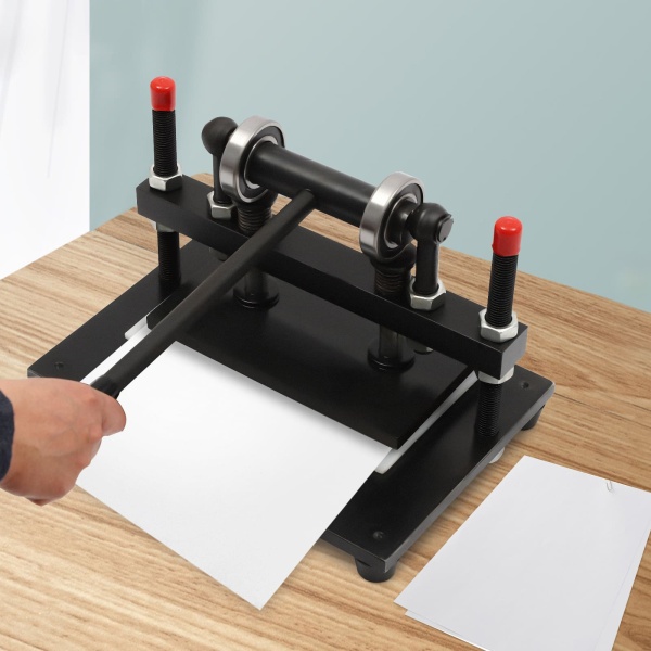Presse à gaufrer 260 x 160 mm - Machine de poinçonnage et machine à gaufrer - Découpe manuelle en cuir pour couper différents matériaux (0-10 mm)