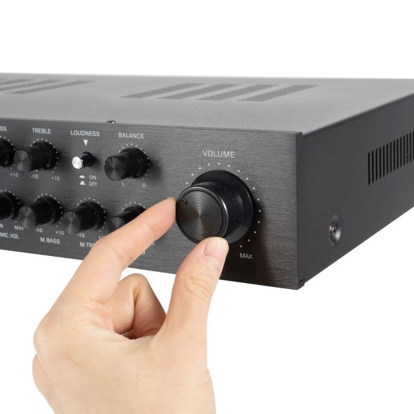 Mini amplificateur de puissance HiFi Bluetooth 600 W - Amplificateur numérique stéréo 4.2 FM / AM - Canal audio