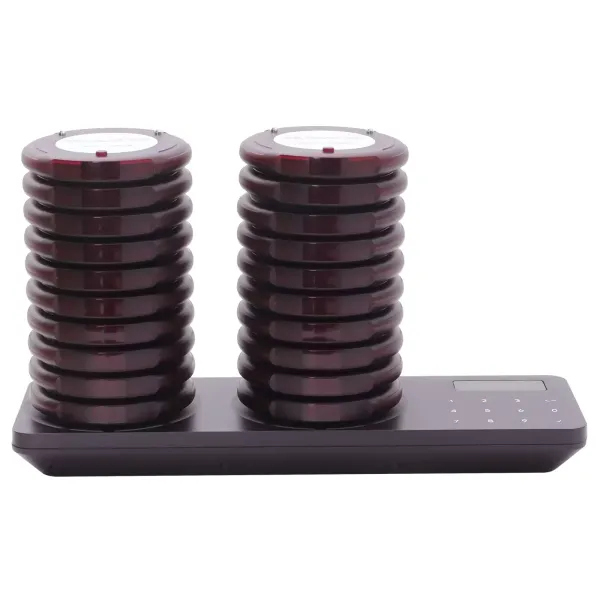 20 pageurs, lot de numéros de restaurant à distance, mini paager, 3 modes d'appel, 20 heures de veille 20 pageurs, lot de numéros de restaurant à distance, mini paager, 3 modes d'appel, 20 heures de veille