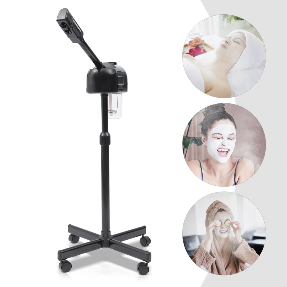 LCD Ozone Facial Steamer Professional pour une peau propre, utilisation des soins de la peau à la maison, salon de beauté