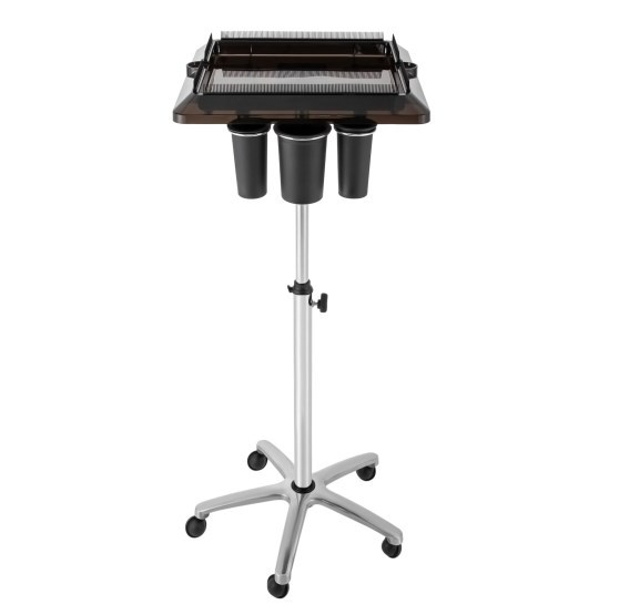 Chariot de coiffure réglable en hauteur, mobile et pratique, plateau de coiffure pour outils de travail