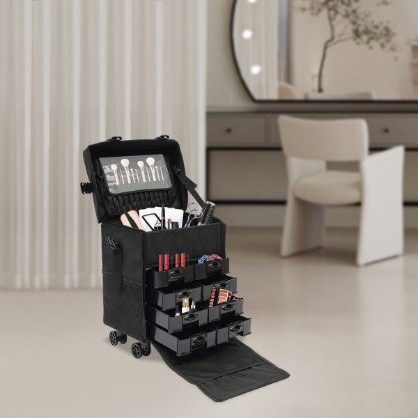 Trousse de maquillage à roulettes Valise à maquillage à roulettes Valise à maquillage à roulettes Valise à maquillage pour maquilleurs de mariage Célébrité