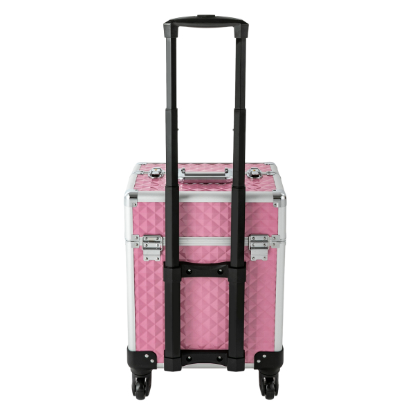 Trousse de maquillage professionnelle, trousse de maquillage multifonctionnelle, grande mallette de rangement sur chariot pour ongles