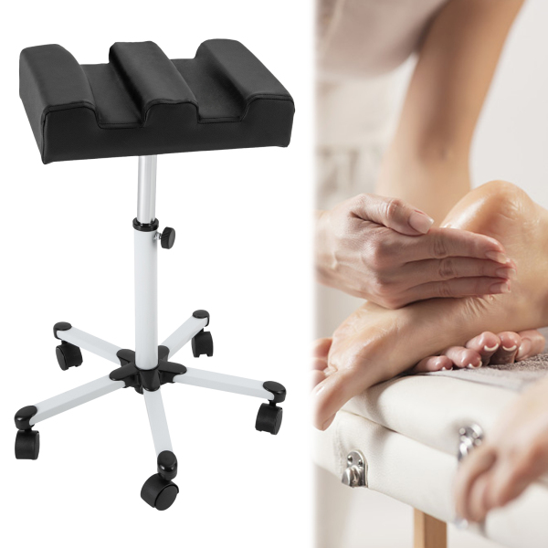Tabouret de pédicure réglable, repose-pieds de manucure, tabouret de pédicure avec roulettes