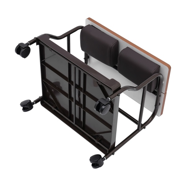 Chariot portatif de spa de bain d'ongles ou de pieds de salon de beauté, fournitures de salon de table de massage, support de repose-pieds