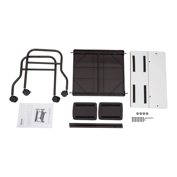 Chariot portatif de spa de bain d'ongles ou de pieds de salon de beauté, fournitures de salon de table de massage, support de repose-pieds Chariot portatif de spa de bain d'ongles ou de pieds de salon de beauté, fournitures de salon de table de massage, support de repose-pieds