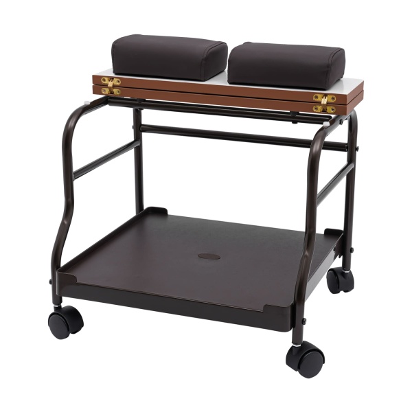Chariot portatif de spa de bain d'ongles ou de pieds de salon de beauté, fournitures de salon de table de massage, support de repose-pieds