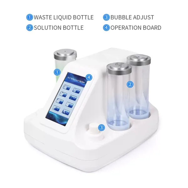 6 en 1 Hydrogène Oxygène Beauté Machine Hydrafacial Appareil Hydro Microdermabrasion Appareil de Nettoyage