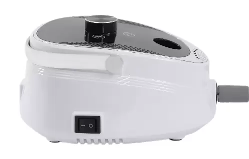 Elektrische nagelknipper voor gelnagels, 35000 RPM elektrische nagelvijlset, oplaadbaar, LED-display, instelbare snelheid, voor acrylnagels, nagelstudio, doe-het-zelf-manicure, wit