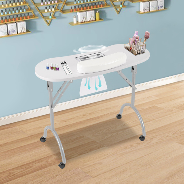 Table de manucure avec ventouse, table à ongles pliable, table de manucure portable